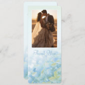 結婚式の写真　ハイドランジアのカードをありがとう 招待状 (正面/裏面)