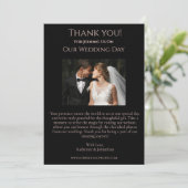 結婚式の写真-感謝の気持ちを伝える-モダンなハートのローズ- 招待状 (スタンド正面)