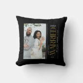 結婚式の写真 新婚夫婦 クリスマス クッション (正面)