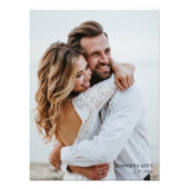 結婚式の写真 結婚記念日のギフト フォトプリント            (正面)