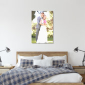 結婚式の写真[24x36]インチ キャンバスプリント (Insitu(Bedroom))