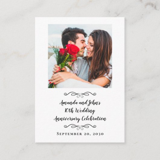 結婚式の写真QRスキャンコードテンプレート ブラック エンクロージャーカード (正面)