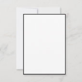 結婚式の出欠カード 出欠カード (裏面)