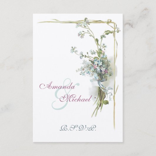 結婚式の出欠確認を忘れないで 出欠カード (正面)