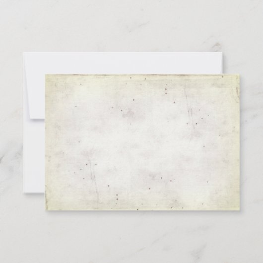 結婚式の出欠確認 - ひまわりとパールのブーケ 招待状 (裏面)