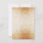 結婚式の出欠確認 ゴシックフレーム ラスティック ハロウィン カード (裏面)