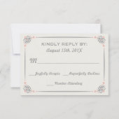 結婚式の出欠返信 出欠カード (裏面)