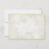 結婚式の出欠連絡 - だいずの花束にパール 招待状 (裏面)