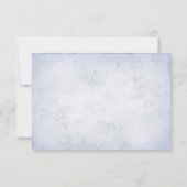 結婚式の出欠連絡 - 梨の花のブーケにパール 招待状 (裏面)