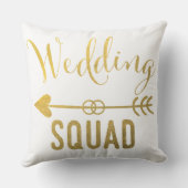 結婚式の分隊の枕 クッション (裏面)