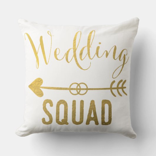 結婚式の分隊の枕 クッション (正面)