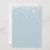 結婚式の初雪カレンダー Save the Date 招待状 (裏面)