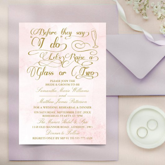 結婚式の前に乾杯をしよう 招待状