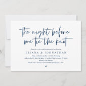 結婚式の前に、結婚式のリハーサルディナーです。 招待状 (正面)