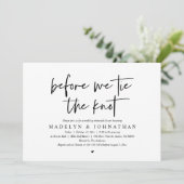 結婚式の前に、結婚式のリハーサルディナー 招待状 (スタンド正面)