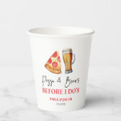 結婚式の前の食事会 紙コップ (裏面)