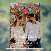 結婚式の前夜歓迎サインをアクリル アクリルサイン (ニュートラル)