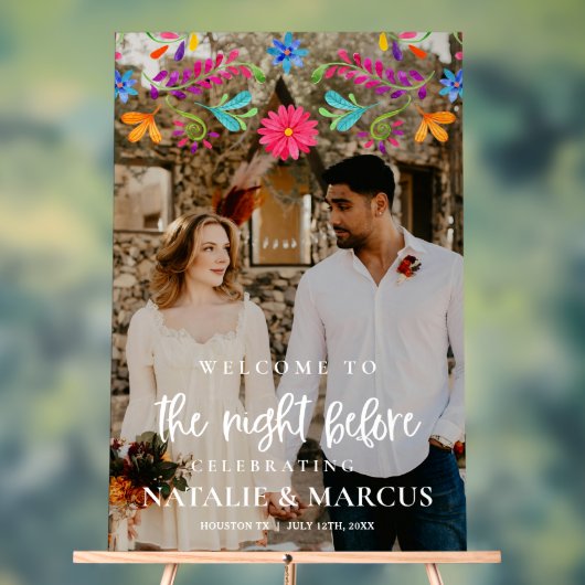 結婚式の前夜歓迎サインをアクリル アクリルサイン (ニュートラル)