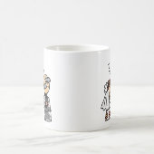 結婚式の前日の花嫁と父 コーヒーマグカップ (中央)