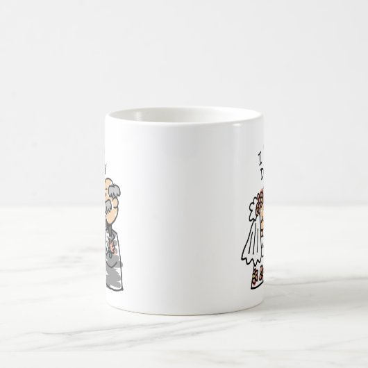 結婚式の前日の花嫁と父 コーヒーマグカップ (中央)