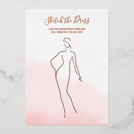 結婚式の前祝いのためのホイルカードゲーム 箔招待状