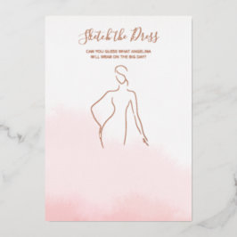 結婚式の前祝いのためのホイルカードゲーム 箔招待状