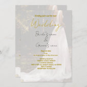 結婚式の前祝いパーティー 招待状 (正面/裏面)