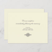 結婚式の受付カード // エレガンスコレクション エンクロージャーカード (正面/裏面)