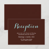 結婚式の受付カード 招待状 (正面/裏面)