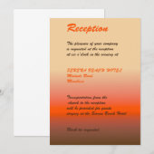 結婚式の受付カード 招待状 (正面/裏面)