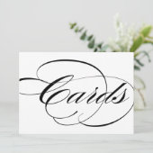 結婚式の受付デコレーション用のカードボックスサイン 招待状 (スタンド正面)