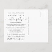 結婚式の受付写真の保存日 案内ポストカード (裏面)