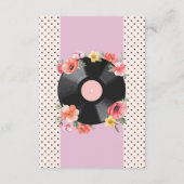 結婚式の受付音楽 レコード 結婚式 花 1950 エンクロージャーカード (裏面)