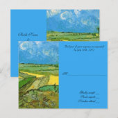 結婚式の受諾カード インビテーションポストカード (正面/裏面)