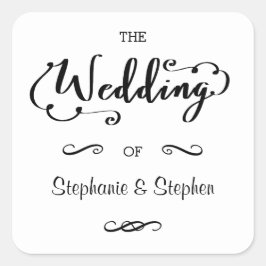 結婚式の台本 - スクエアステッカー スクエアシール