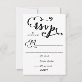 結婚式の台本 - RSVPカード
