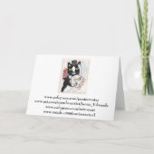 結婚式の婚約の挨拶状 サンキューカード (裏面)