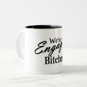 結婚式の婚約 ツートーンマグカップ (正面左)