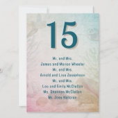 結婚式の席次表カード ゲストリスト 招待状 (正面)