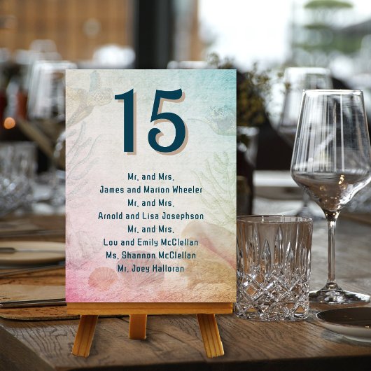 結婚式の席次表カード ゲストリスト 招待状