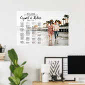 結婚式の席次表ボード（写真付き） ポスター (ホームオフィス)