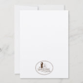 結婚式の干し草の山 テーブル番号カード 招待状 (裏面)