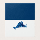 結婚式の座席表の水彩画のMarthasのブドウ園の地図 (外部フラット)