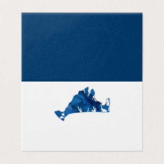 結婚式の座席表の水彩画のMarthasのブドウ園の地図 (外部フラット)