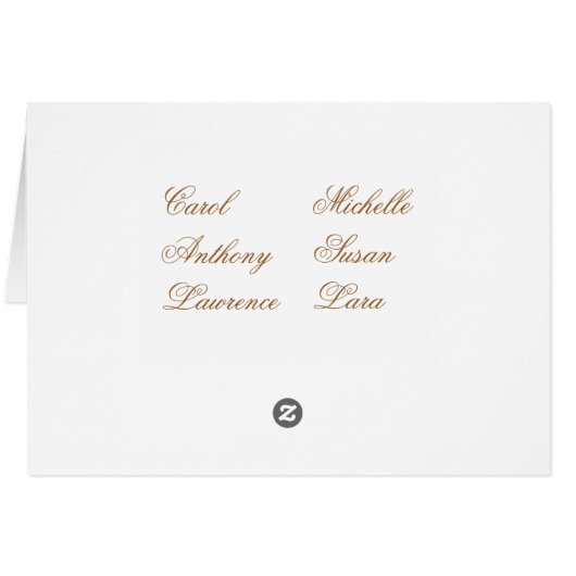 結婚式の座席表2 (裏面横)