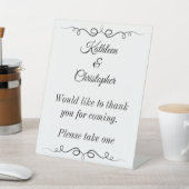 結婚式の引き出物ありがとう来さん 台座サイン (インサイチュ)