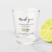 結婚式の引き出物ありがとう ショットグラス (正面)