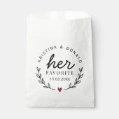 結婚式の引き出物お気に入りの フェイバーバッグ (正面)