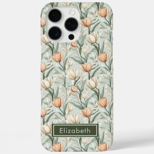 結婚式の引き出物に最適なオーダーメイドのチューリップiPhoneケース Case-Mate iPhoneケース (裏面)