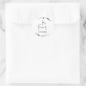 結婚式の引き出物のお気に入りのトリートボックス緑 ラウンドシール (バッグ)